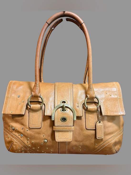 Coach Handbags - ✨ RARE Vintage Coach Soho Studded Swarovski Crystal Flap Satchel Bag (8A31) ✨